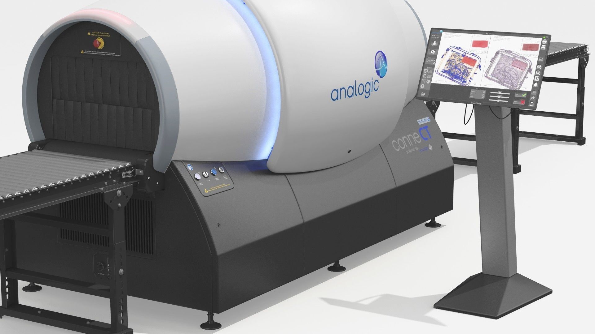 Analogic ConneCT Baggage Scanner with Monitor 3D model_12