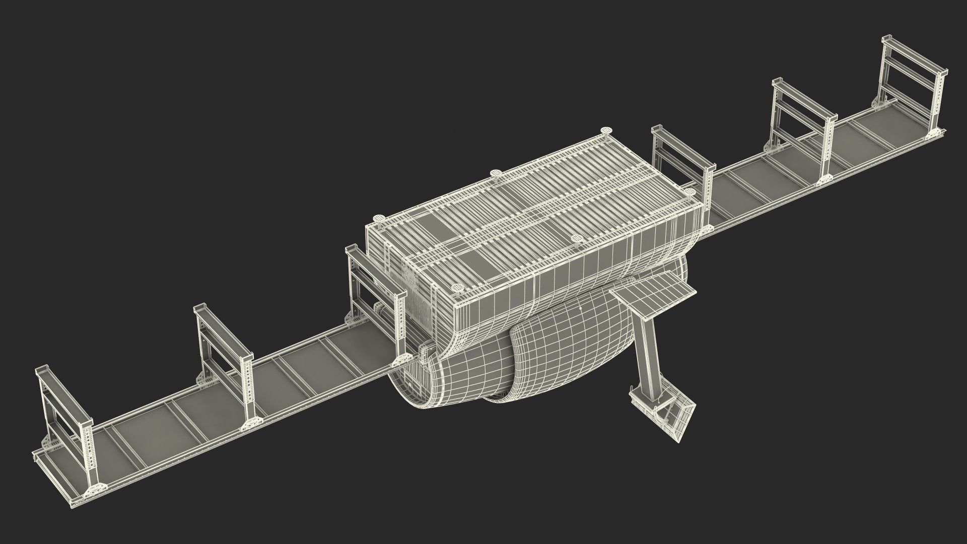 Analogic ConneCT Baggage Scanner with Monitor 3D model_31
