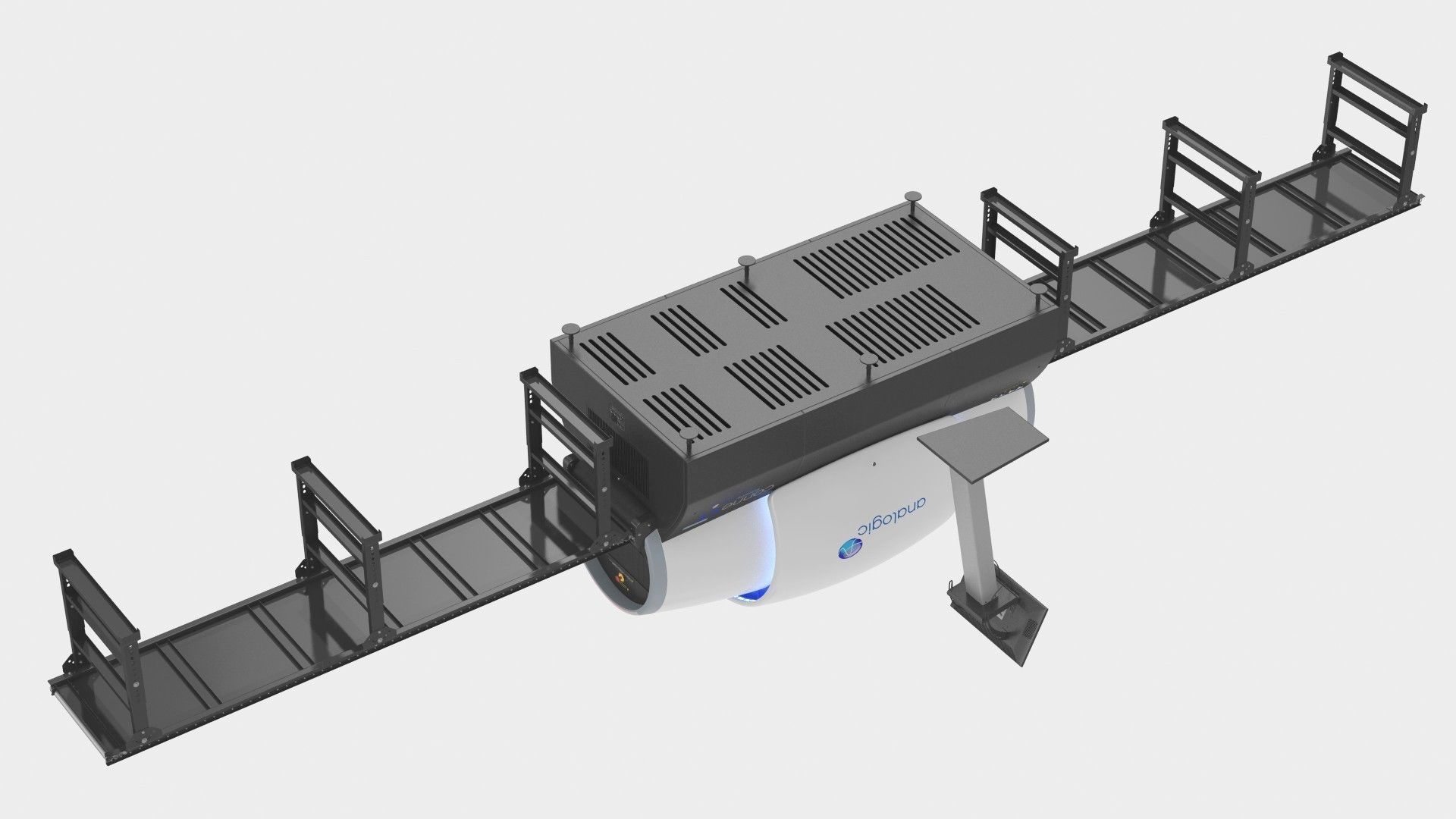Analogic ConneCT Baggage Scanner with Monitor 3D model_7