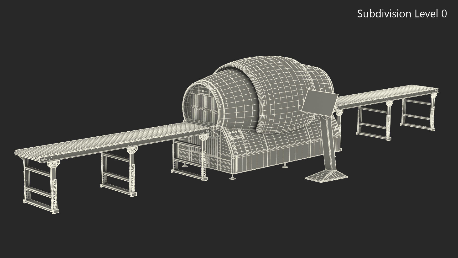 Analogic ConneCT Baggage Scanner with Monitor 3D model_21