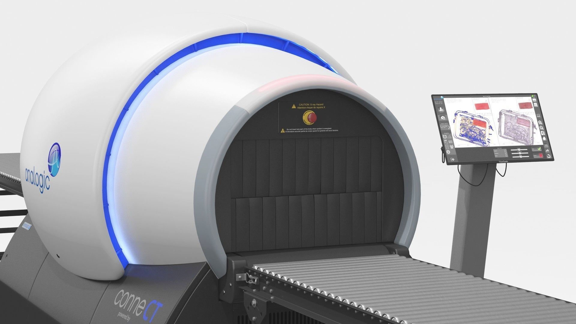 Analogic ConneCT Baggage Scanner with Monitor 3D model_20