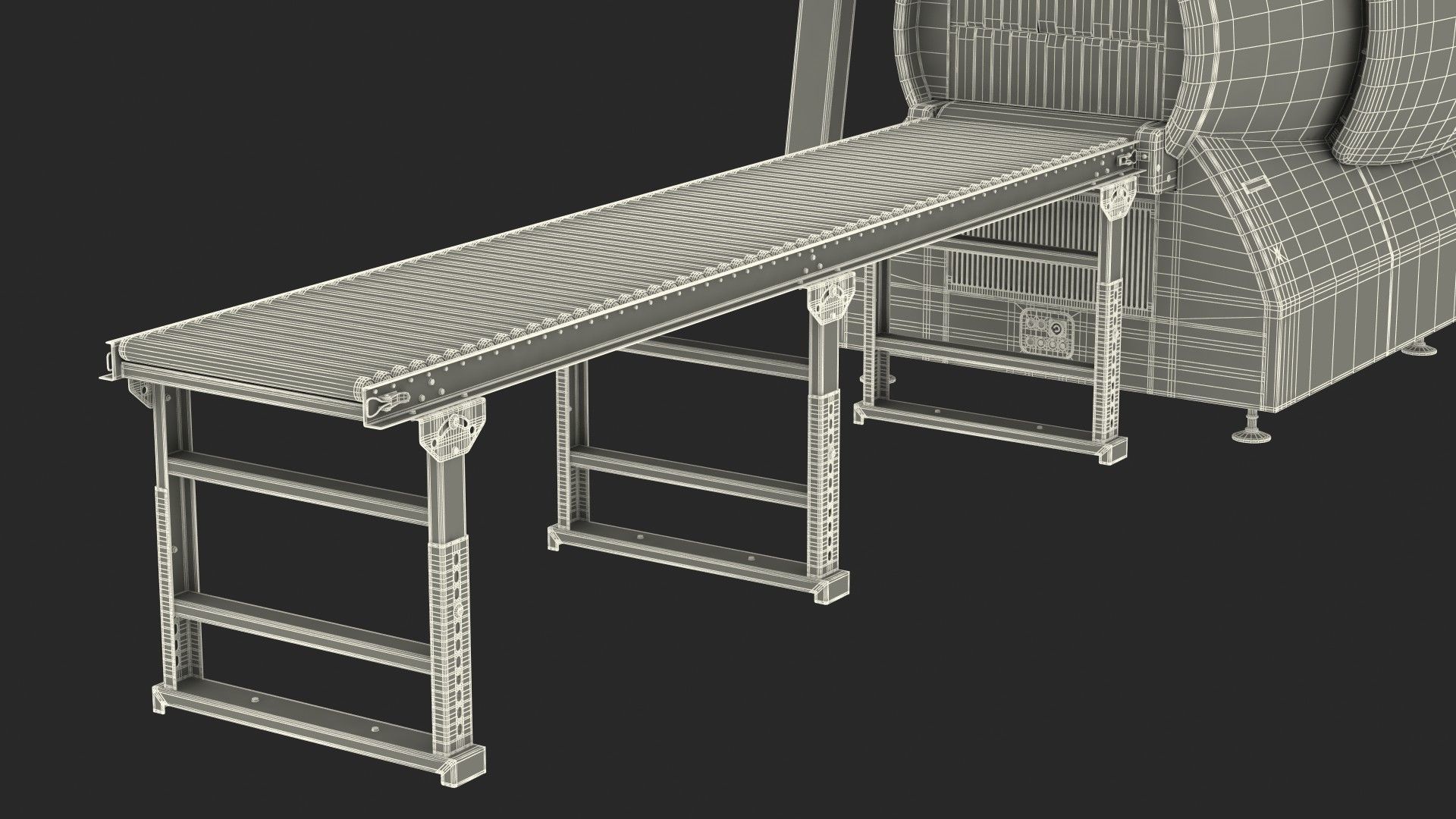 Analogic ConneCT Baggage Scanner with Monitor 3D model_38