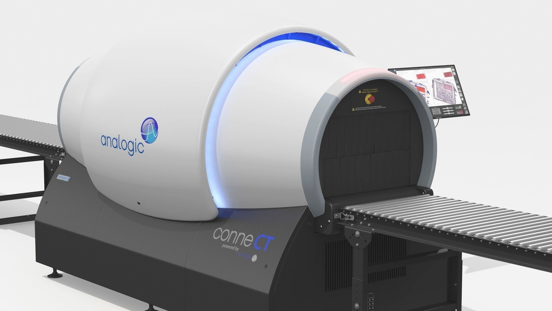 Analogic ConneCT Baggage Scanner with Monitor 3D model_9