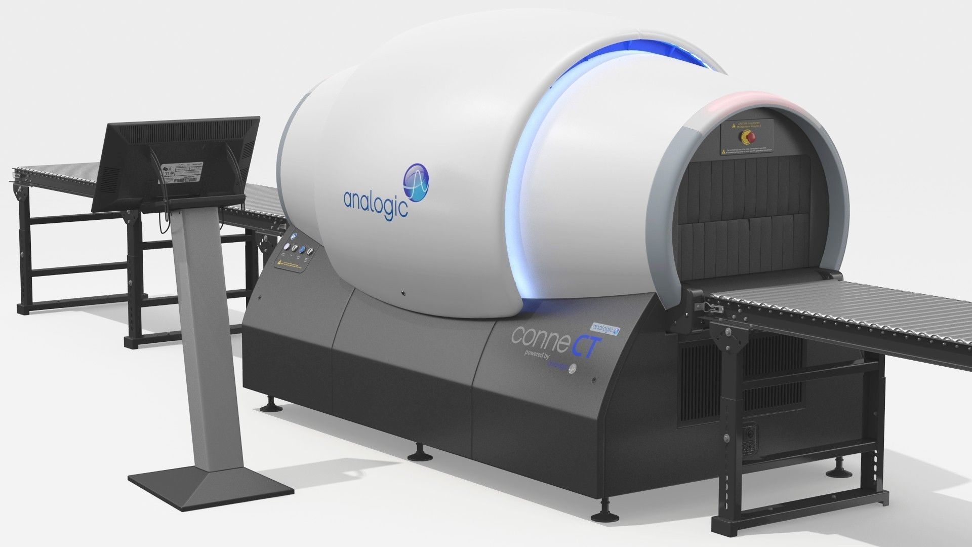 Analogic ConneCT Baggage Scanner with Monitor 3D model_13