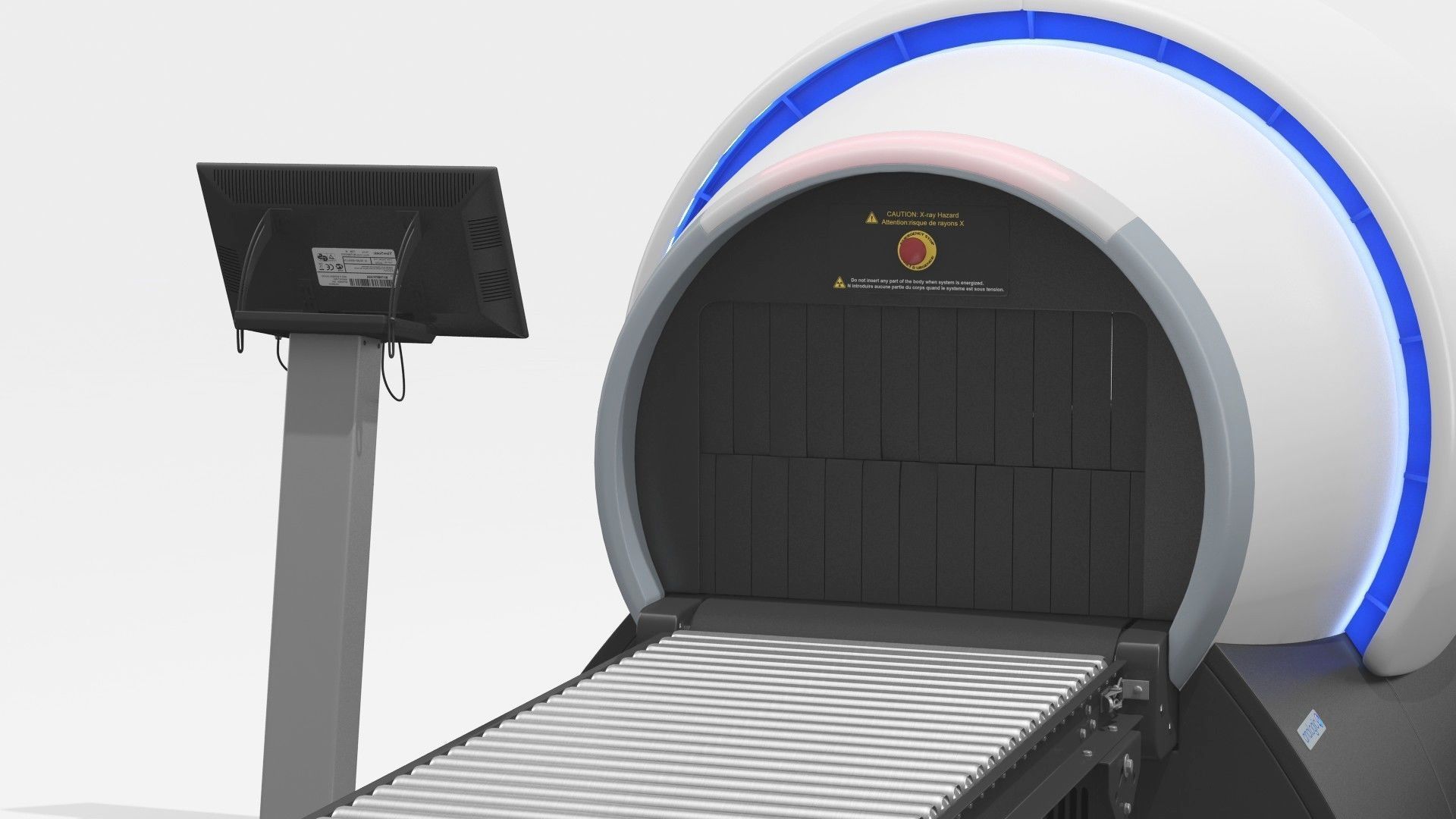 Analogic ConneCT Baggage Scanner with Monitor 3D model_14