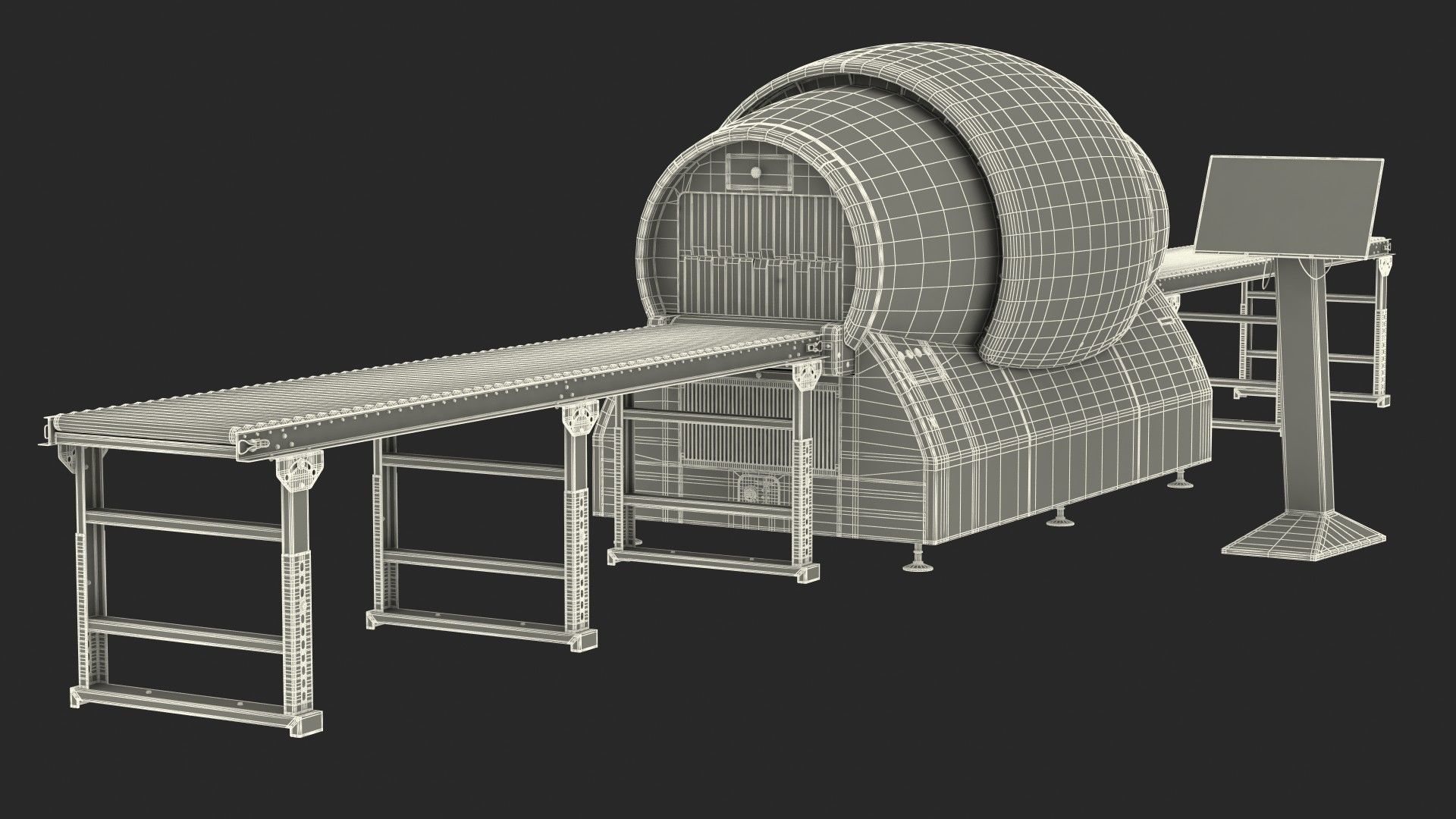 Analogic ConneCT Baggage Scanner with Monitor 3D model_32