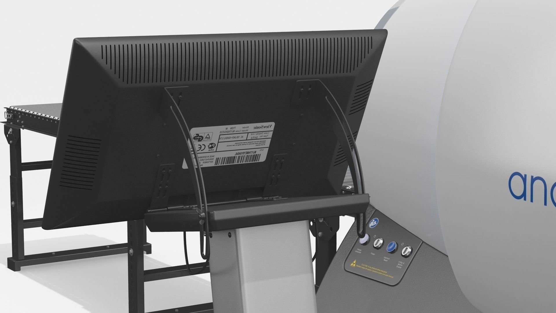 Analogic ConneCT Baggage Scanner with Monitor 3D model_15
