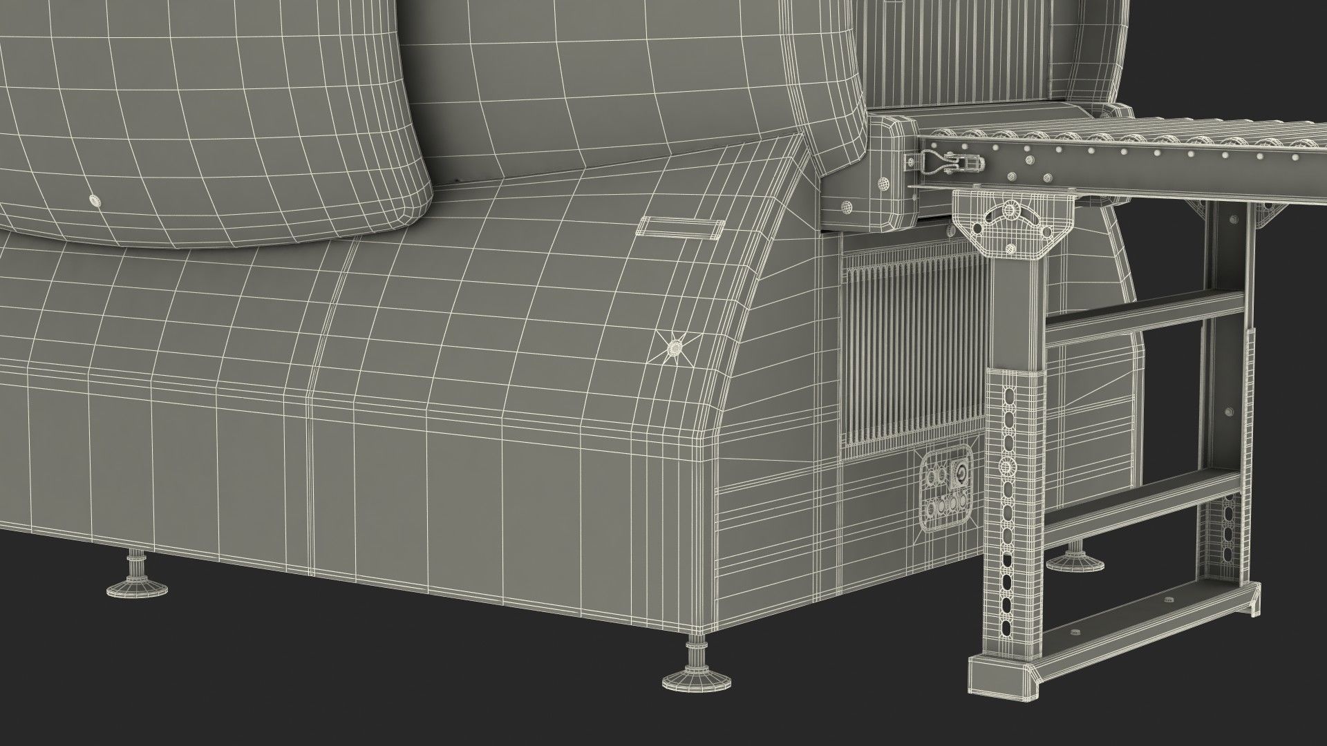 Analogic ConneCT Baggage Scanner with Monitor 3D model_39