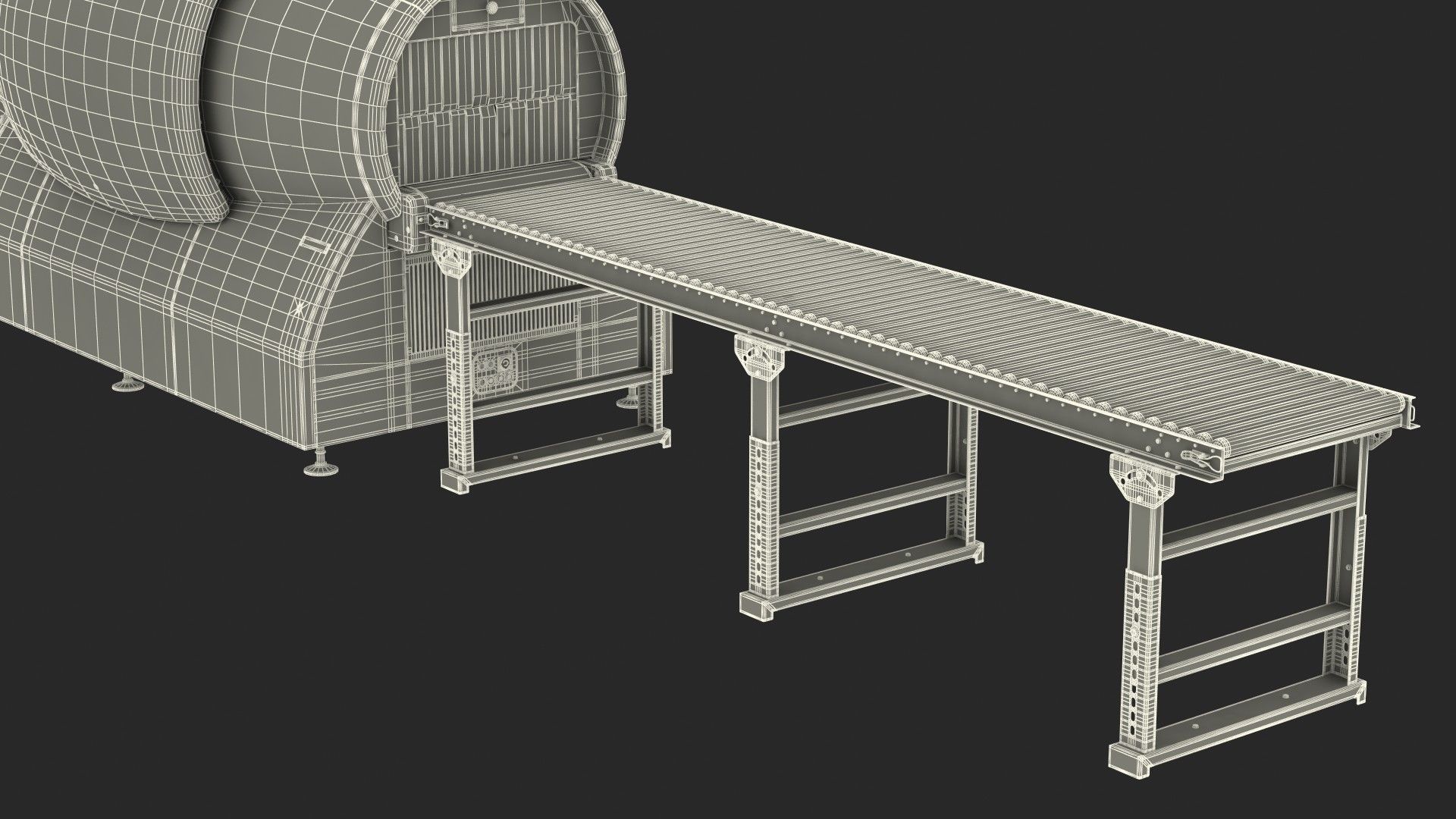 Analogic ConneCT Baggage Scanner with Monitor 3D model_37