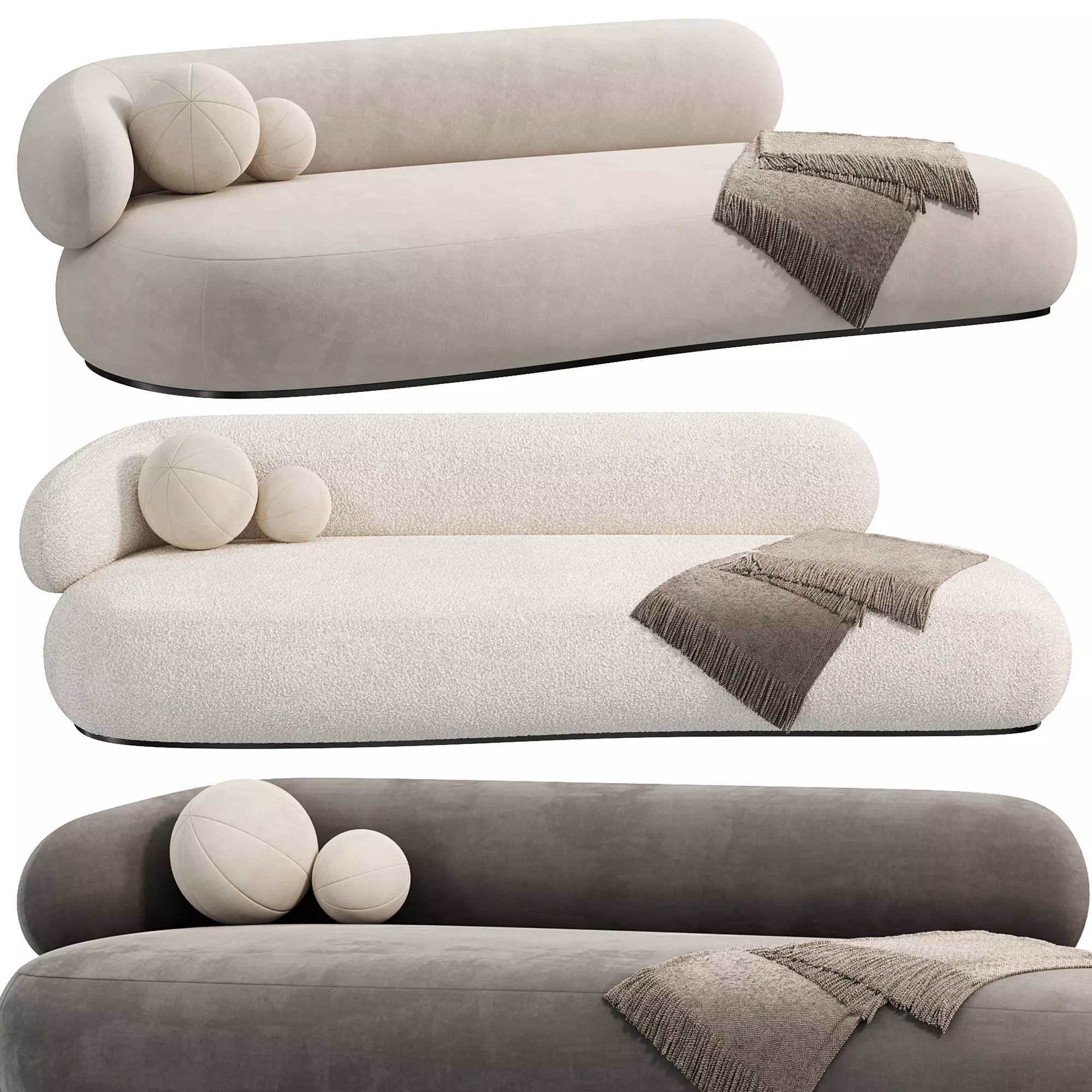 Canape haricot Alba Sofa by Westwingnow 3D model