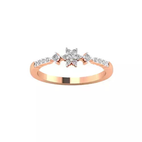 Women Wedding Engagement Ring STL OBJ FBX Renders Details