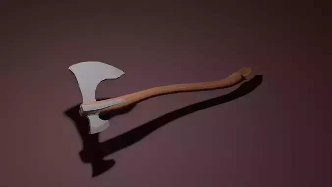 axe low poly Free 3D model