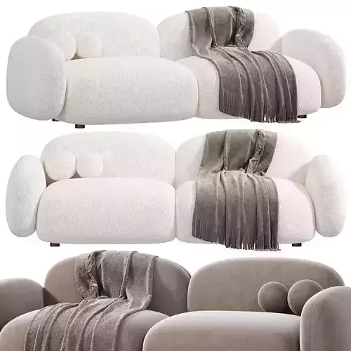  Contemporary Standard Sofa Sewn Pillow Back Sofa by Litfad