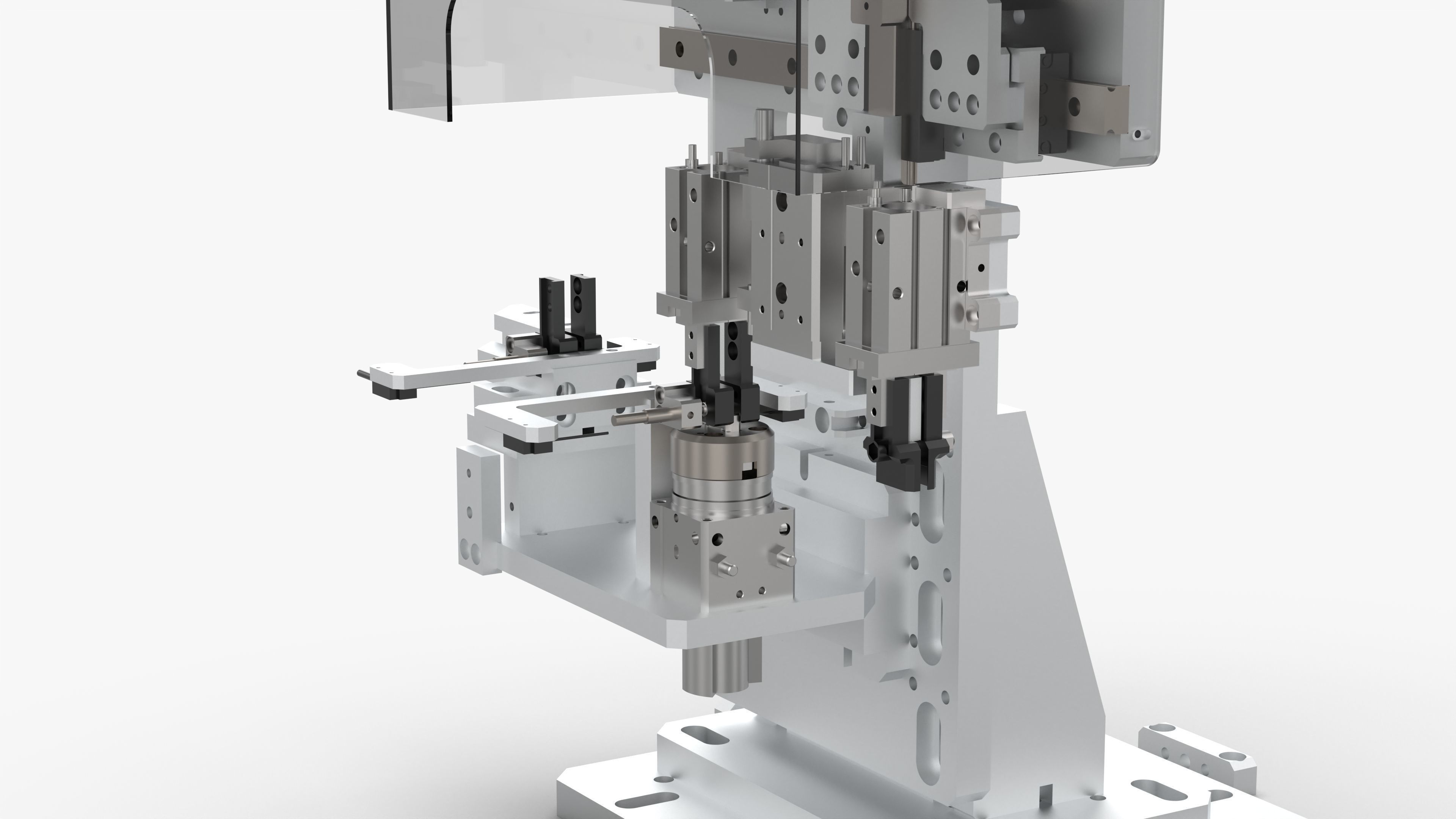 Double Station Cam Manipulator Mechanism 3D model_9