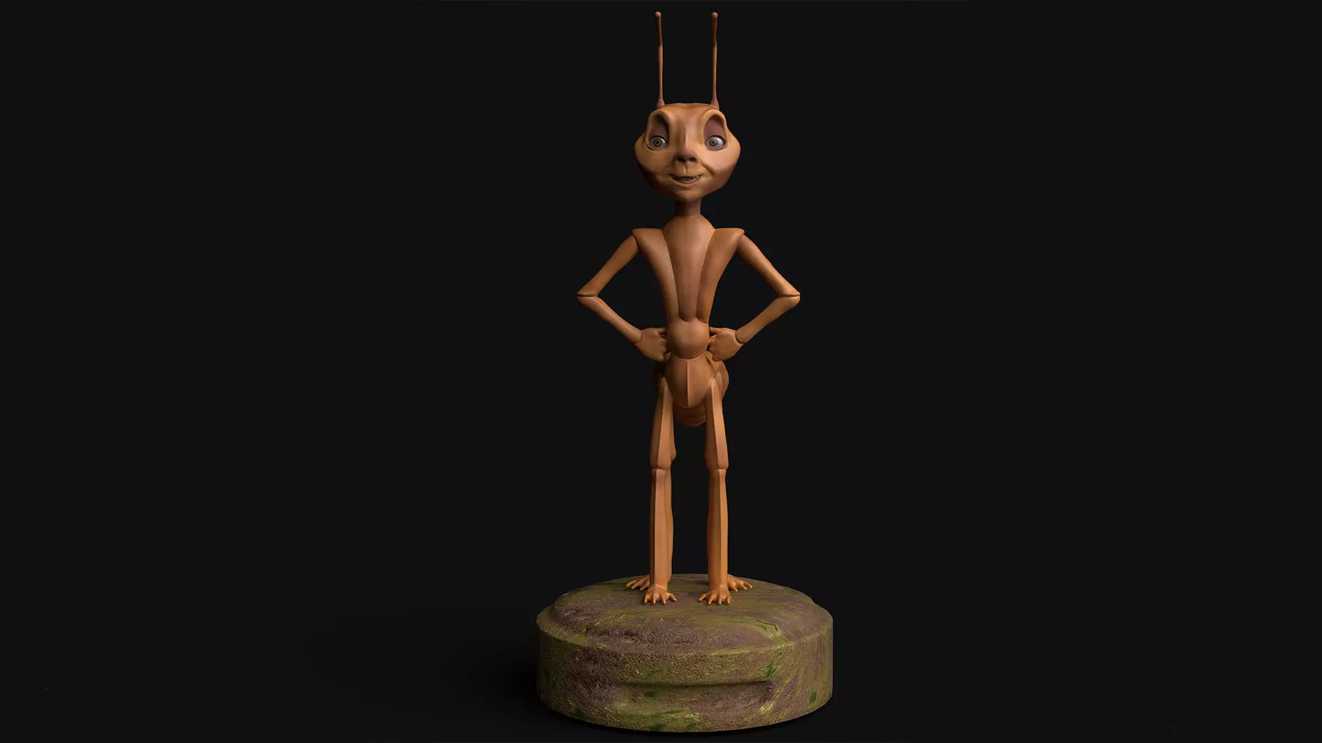 AntZ in zbrush Low-poly 3D model_0