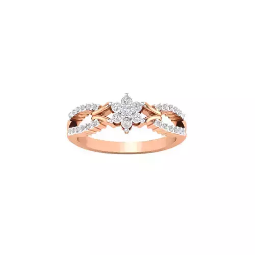 Women Star Ring STL OBJ FBX Renders Details