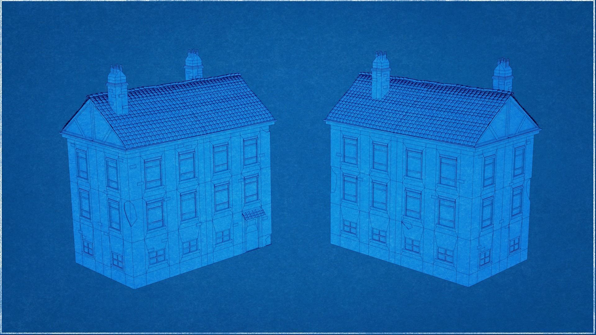 14 Pack Italian Buildings Low-Poly Low-poly 3D model_21