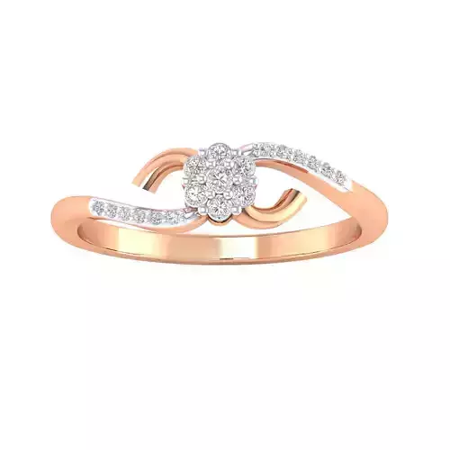 Women Wedding Engagement Ring STL OBJ FBX Renders Details