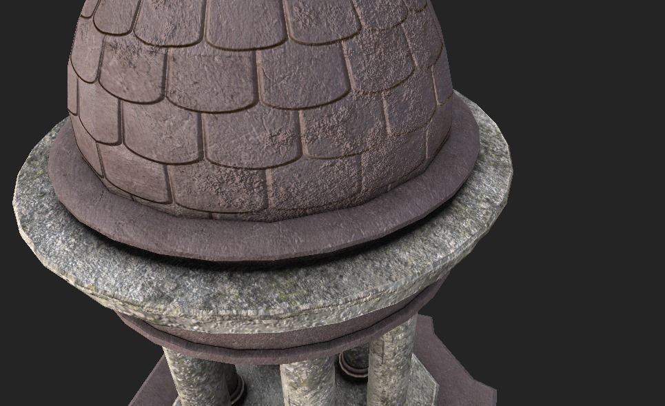 Capitol Roof Low-poly 3D model_3