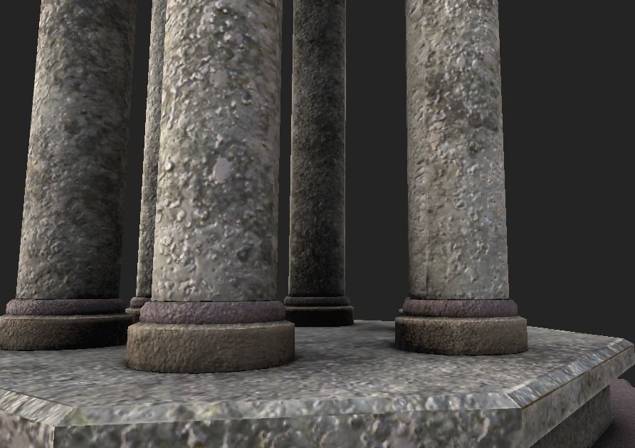 Capitol Roof Low-poly 3D model_5