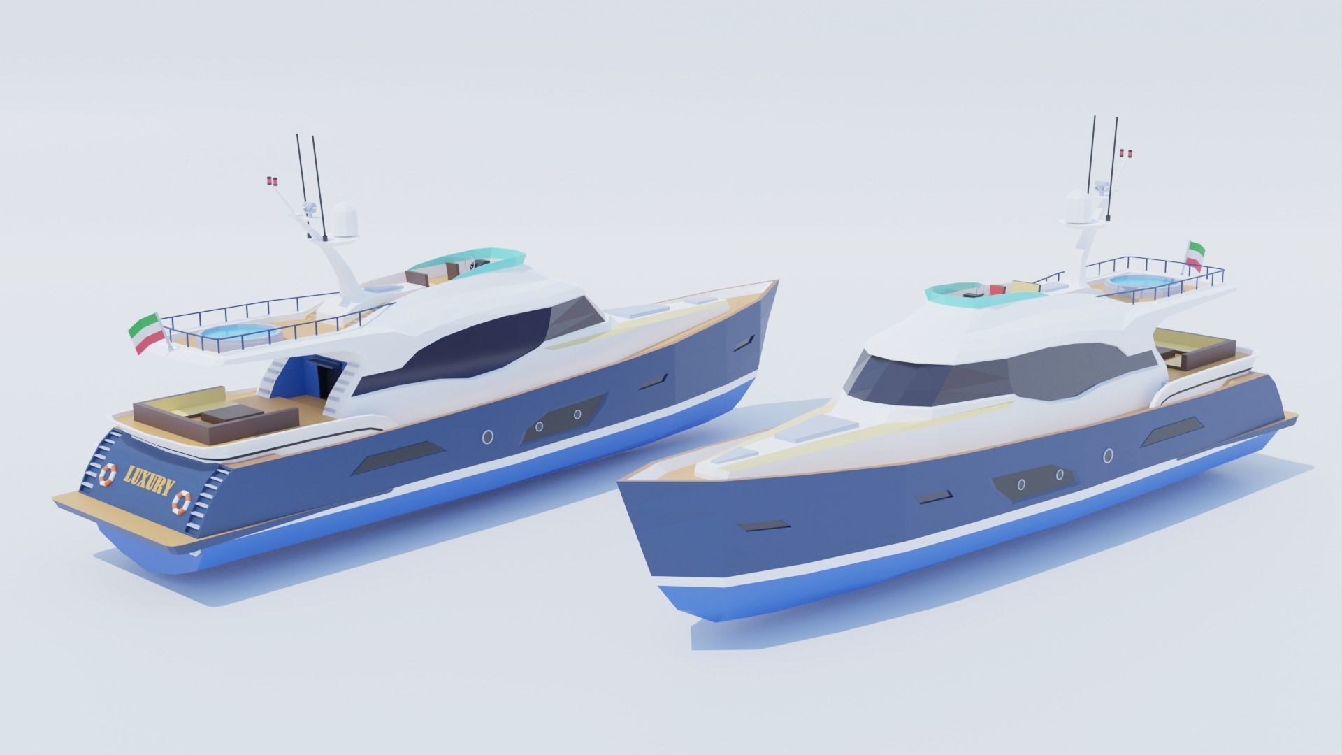 Pack Sea Low-Poly Low-poly 3D model_13