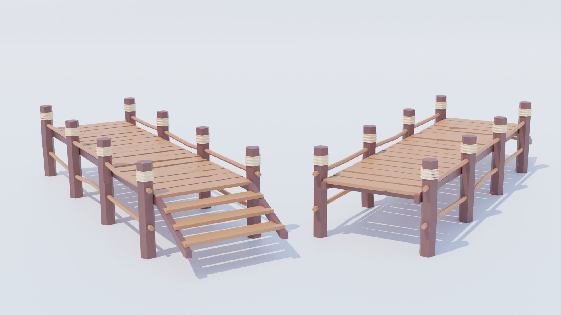 Pack Sea Low-Poly Low-poly 3D model_3