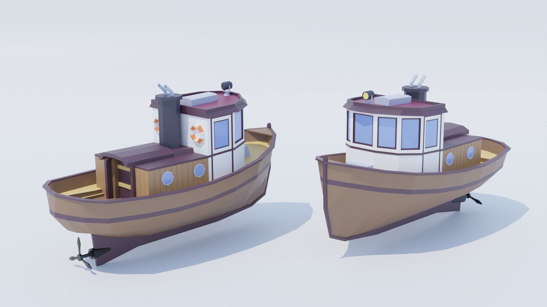 Pack Sea Low-Poly Low-poly 3D model_10