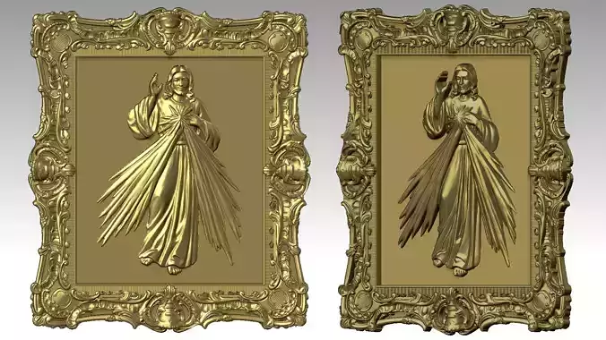Devine Mercy Reliefs 3D print model