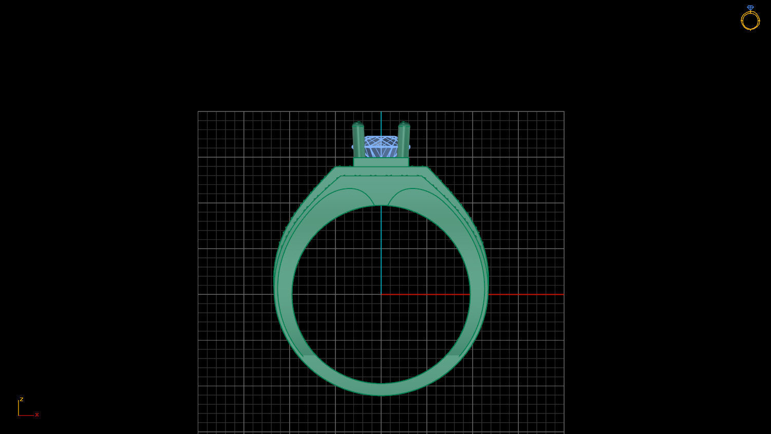 RING MEN DIAMOND 3D print model_1