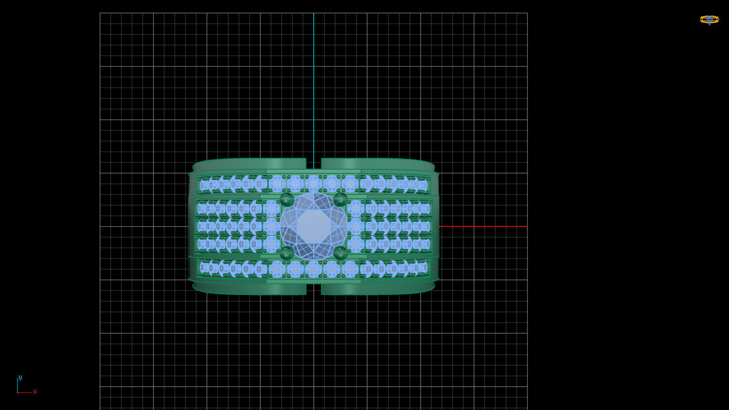 RING MEN DIAMOND 3D print model_2
