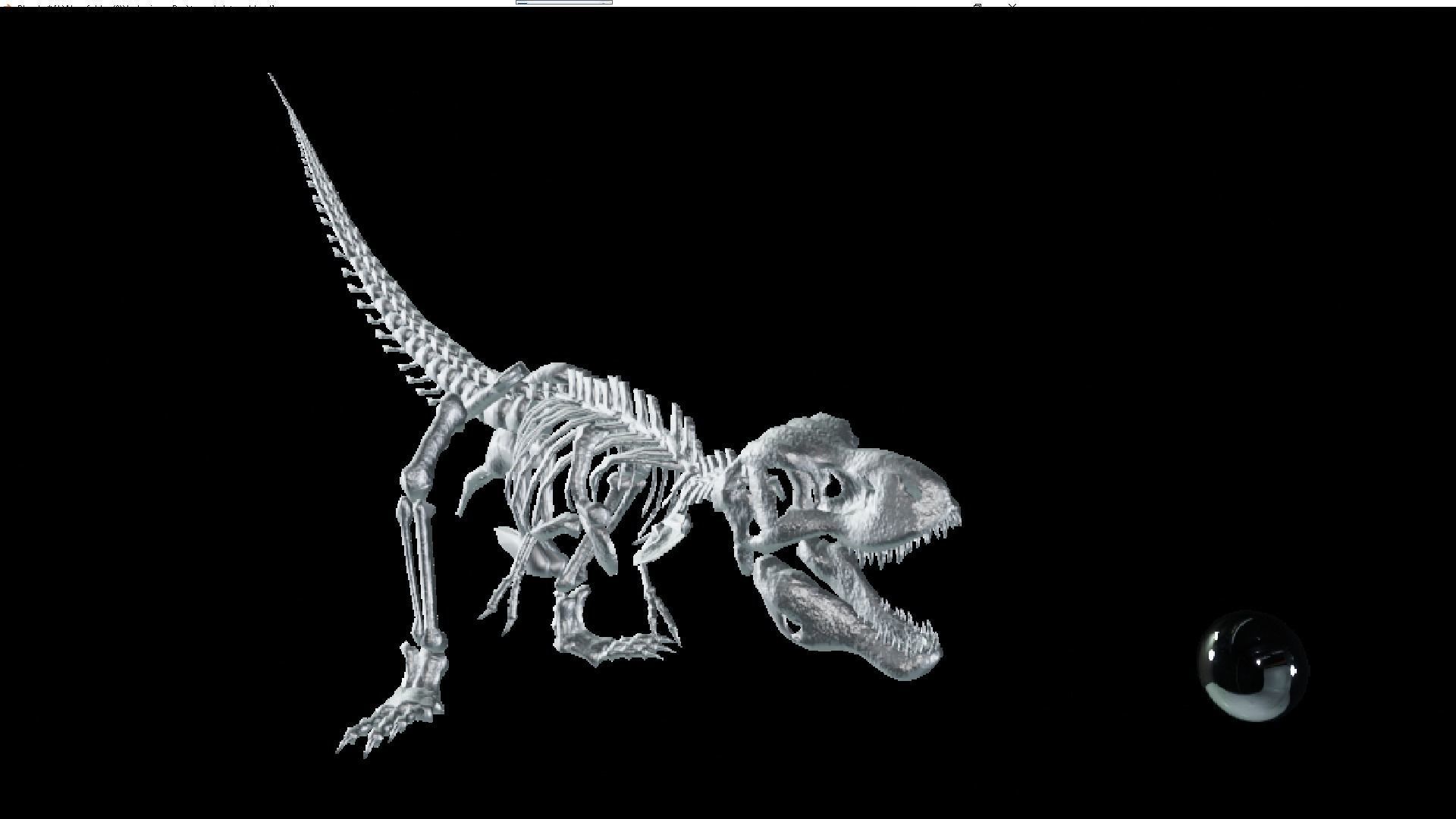 T-REX SKELETON Low-poly 3D model_13