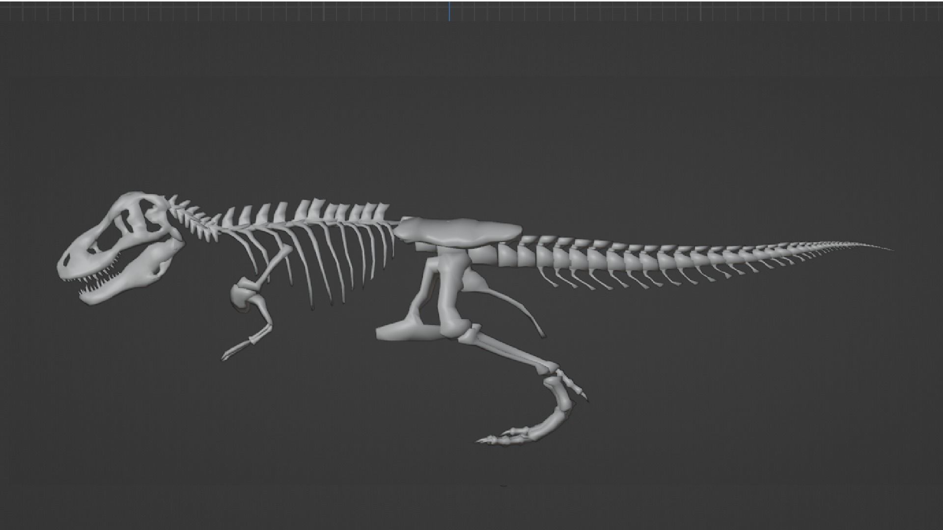 T-REX SKELETON Low-poly 3D model_24