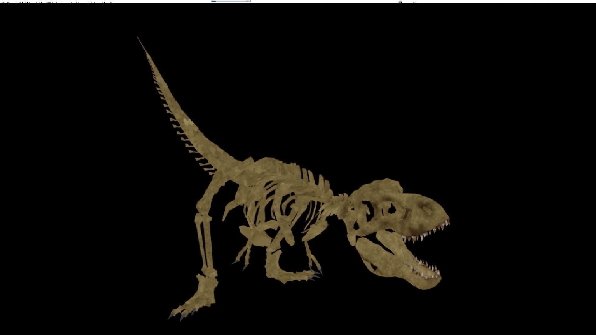 T-REX SKELETON Low-poly 3D model_15