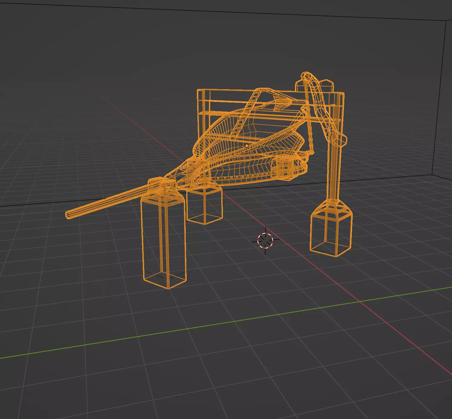 medieval era blacksmith bellows 3D model_0