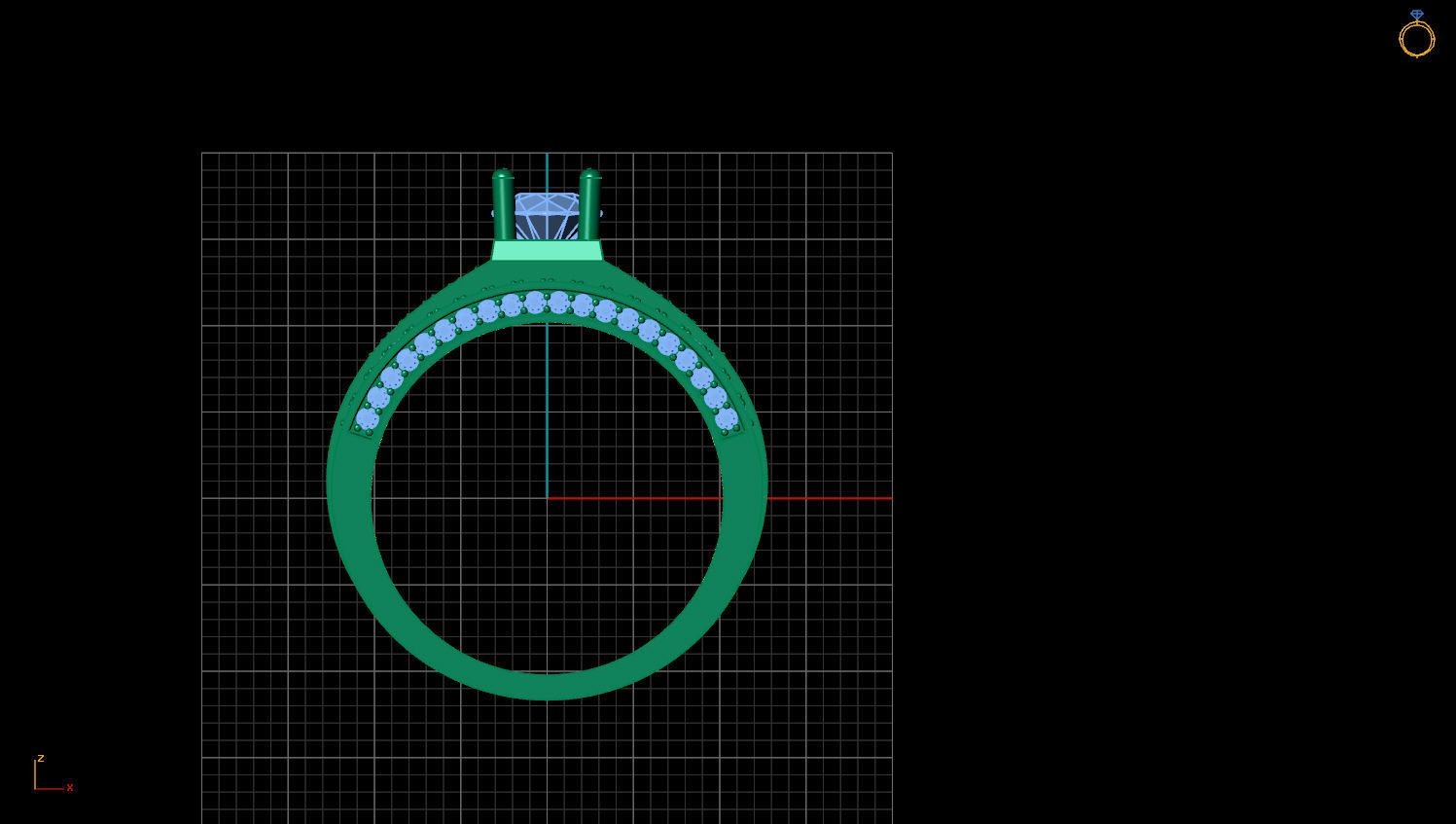RING MEN DIAMOND 3D print model_1