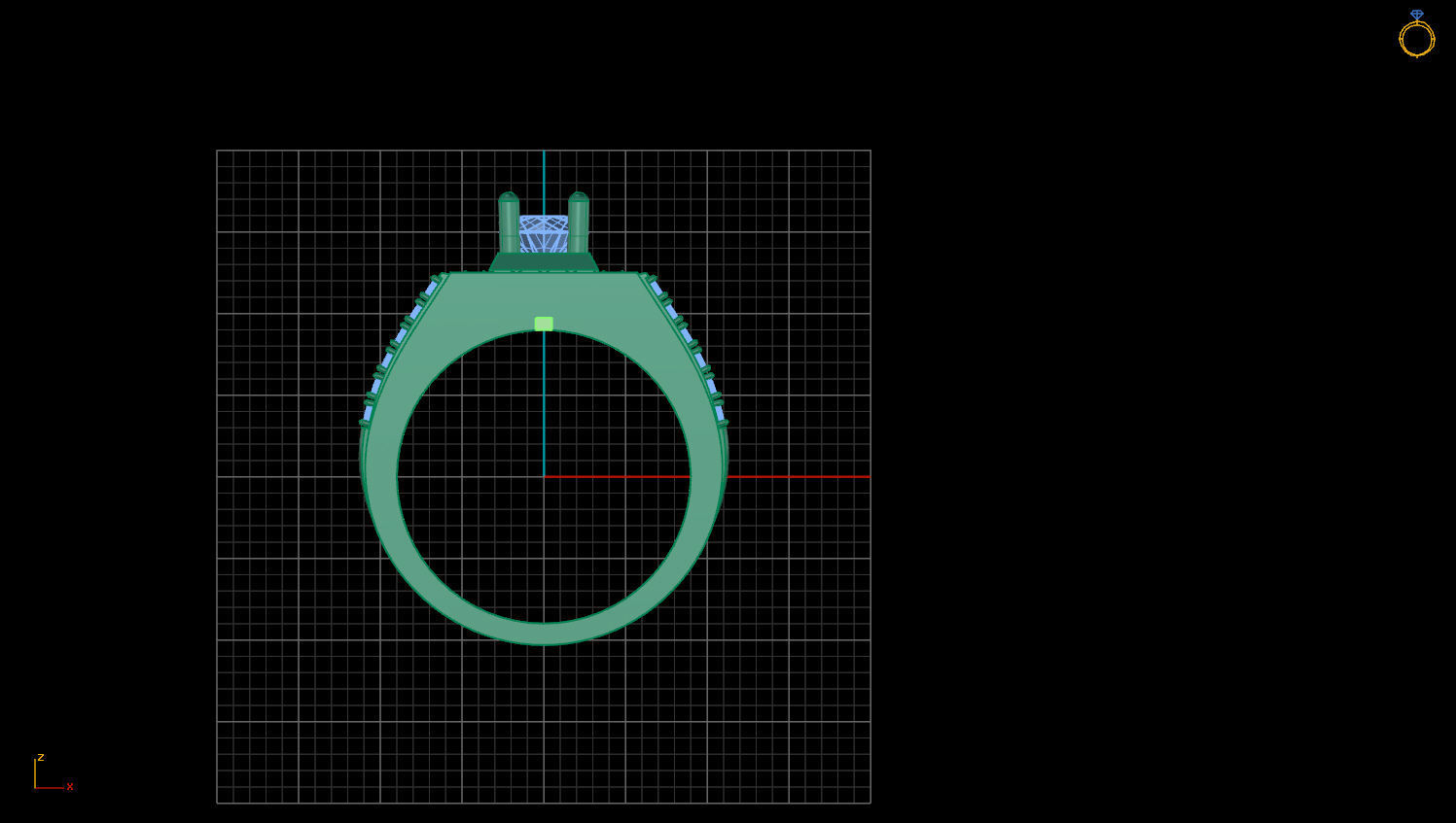 RING MEN DIAMOND 3D print model_1