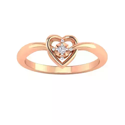 Women Solitaire Engagement Ring STL OBJ FBX Renders Details 3D print model