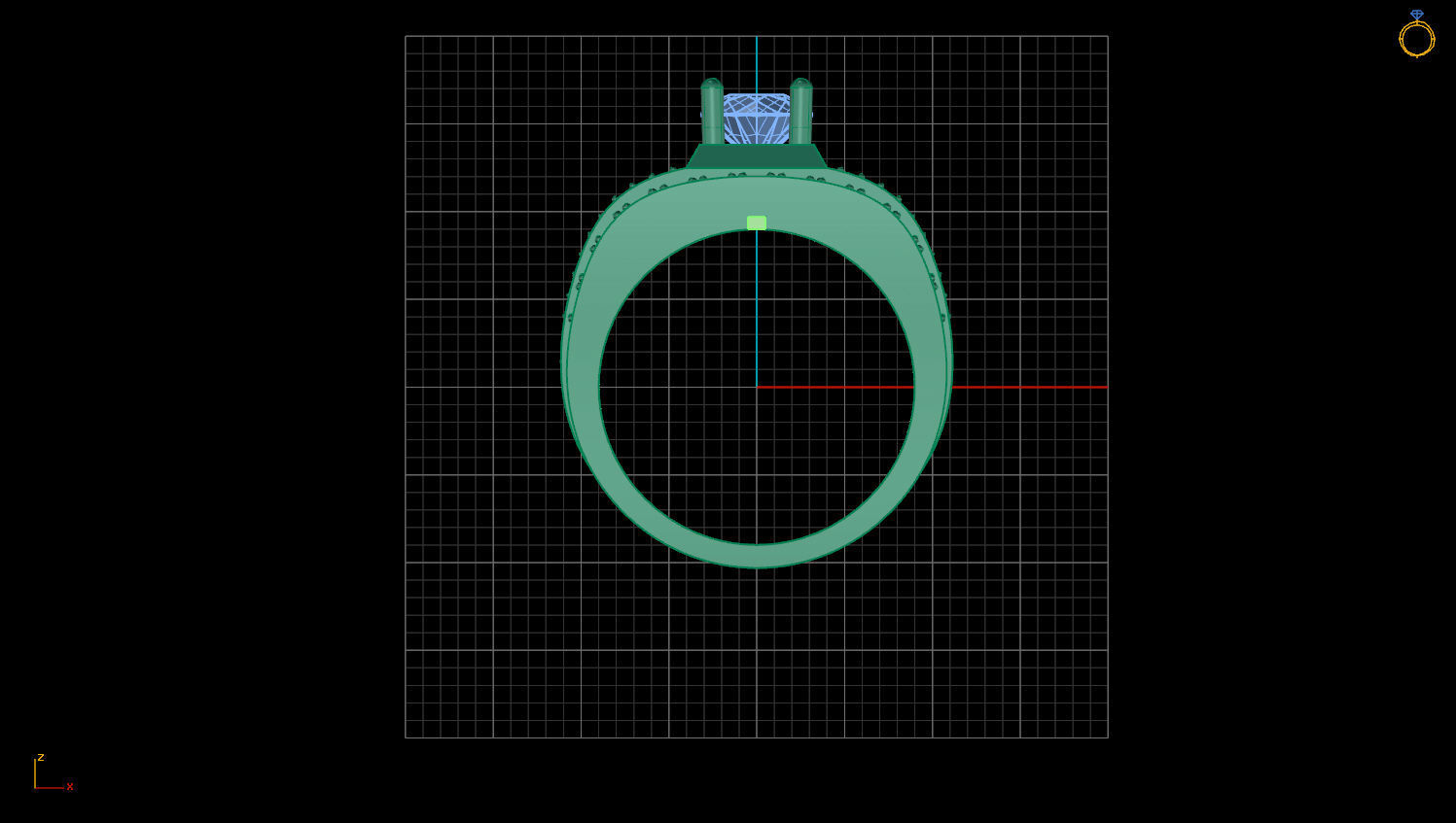 RING MEN DIAMOND 3D print model_1