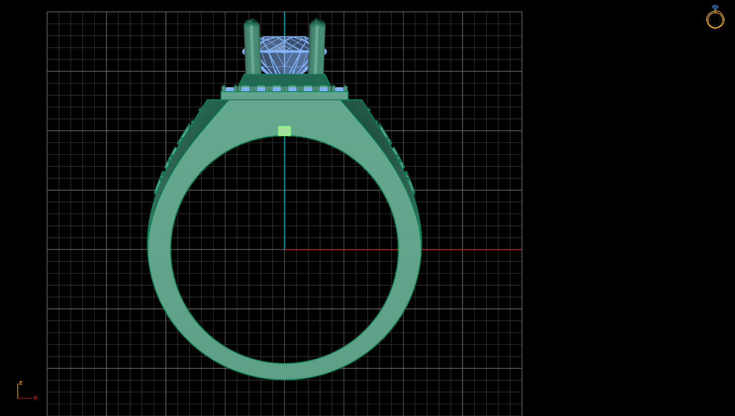 RING MEN DIAMOND 3D print model_1