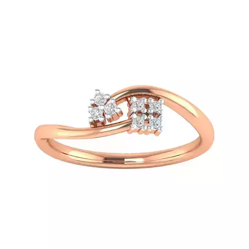 Women Wedding Engagement Ring STL OBJ FBX Renders Details