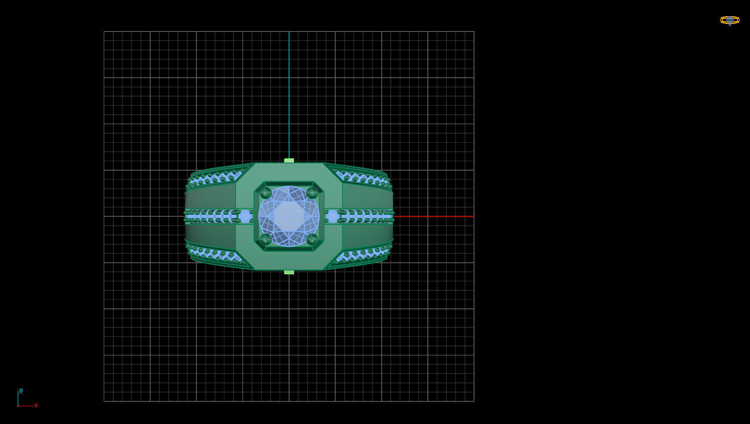 RING MEN DIAMOND 3D print model_2