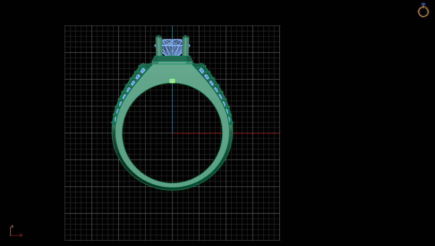 RING MEN DIAMOND 3D print model_1