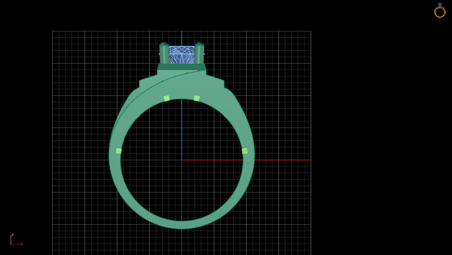 RING MEN DIAMOND 3D print model_1
