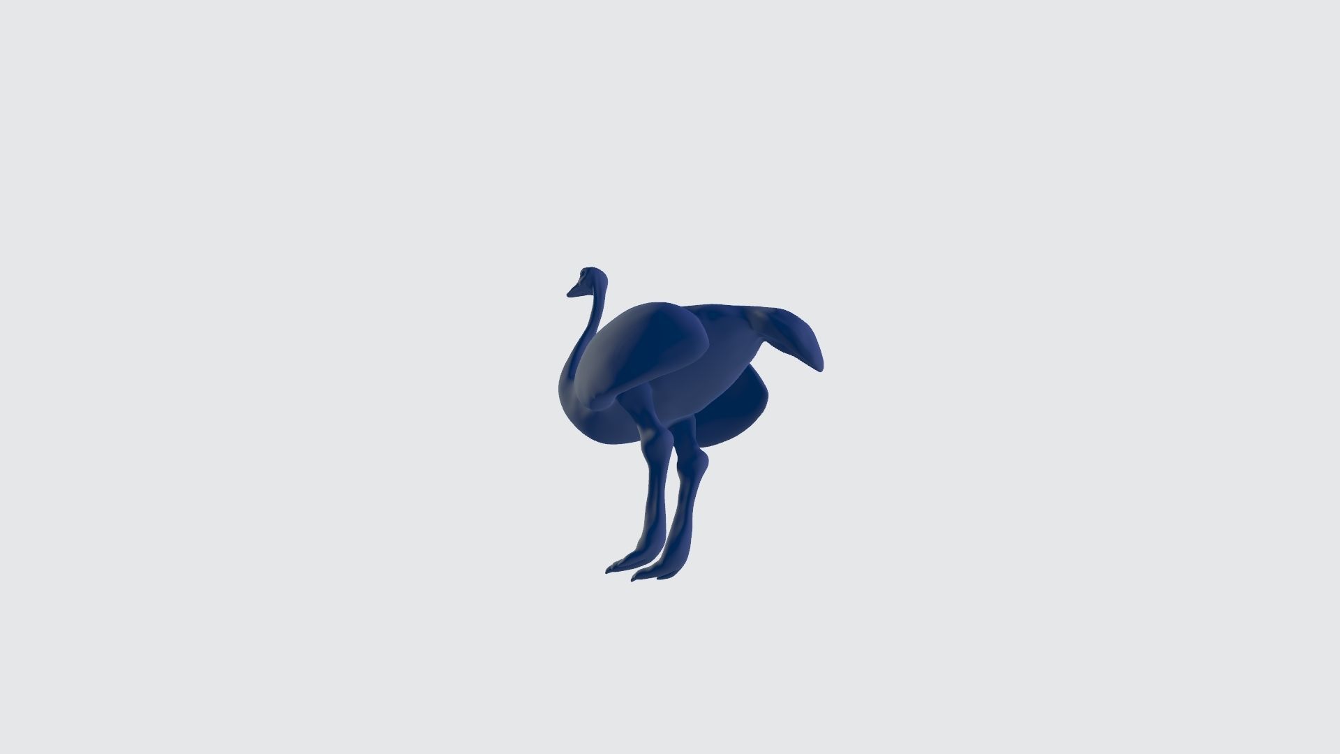 Ostrich 3d model I Ready to print 3d model 3D print model_3