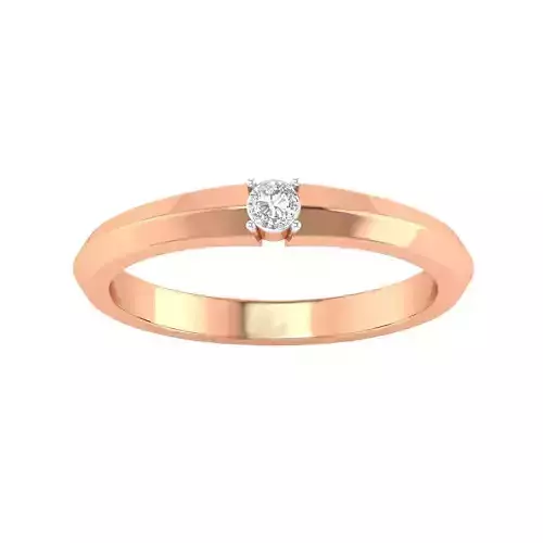 Women Solitaire Engagement Ring STL OBJ FBX Renders Details 3D print model