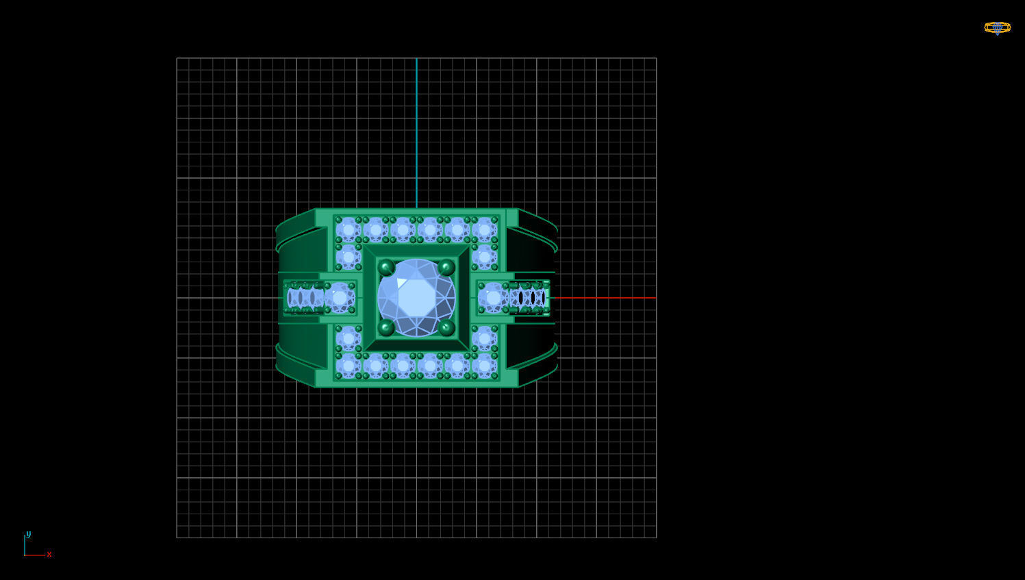 RING MEN DIAMOND 3D print model_2