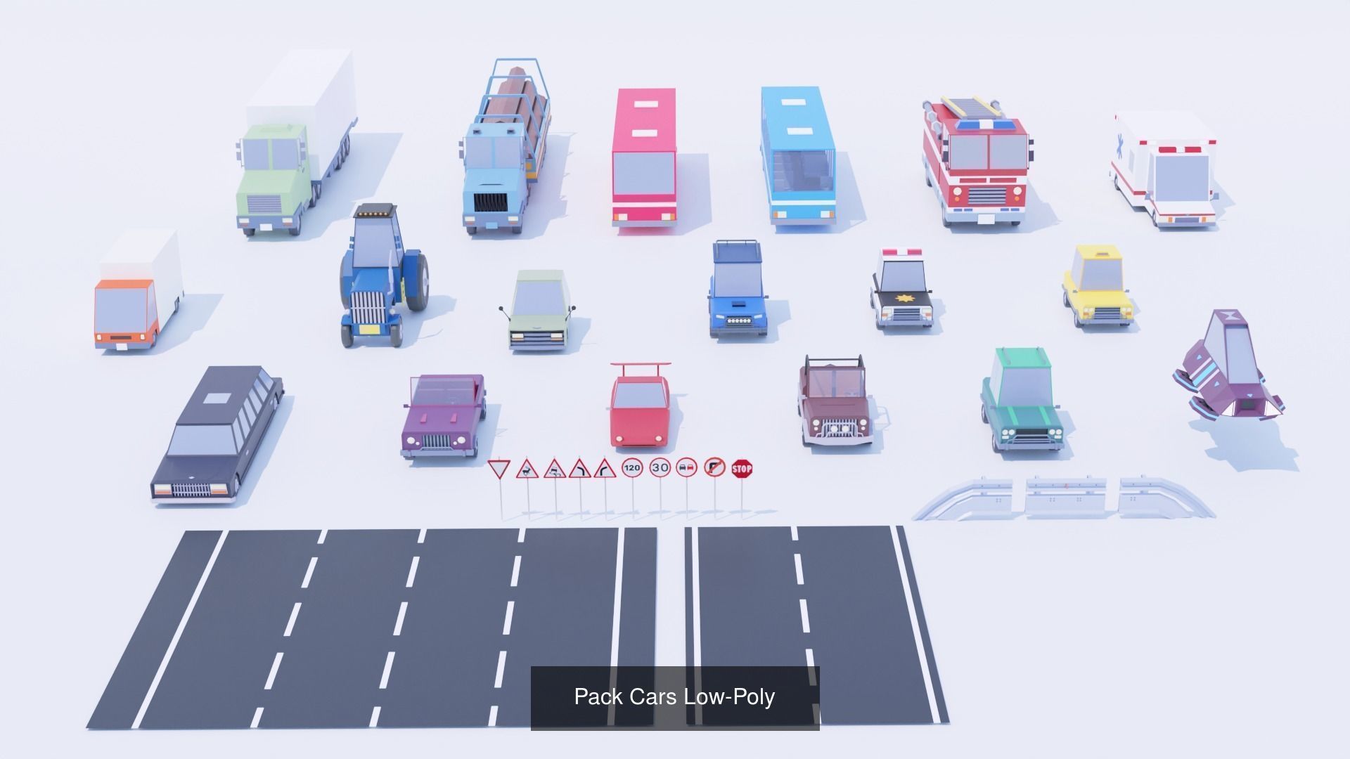 Collection Low-Poly Assets 3D model _6