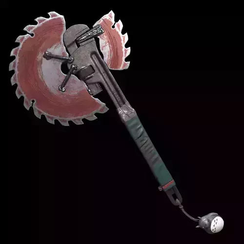 Lowpoly Makeshift Melee Weapon Realistic Pbr Low-poly 3D model