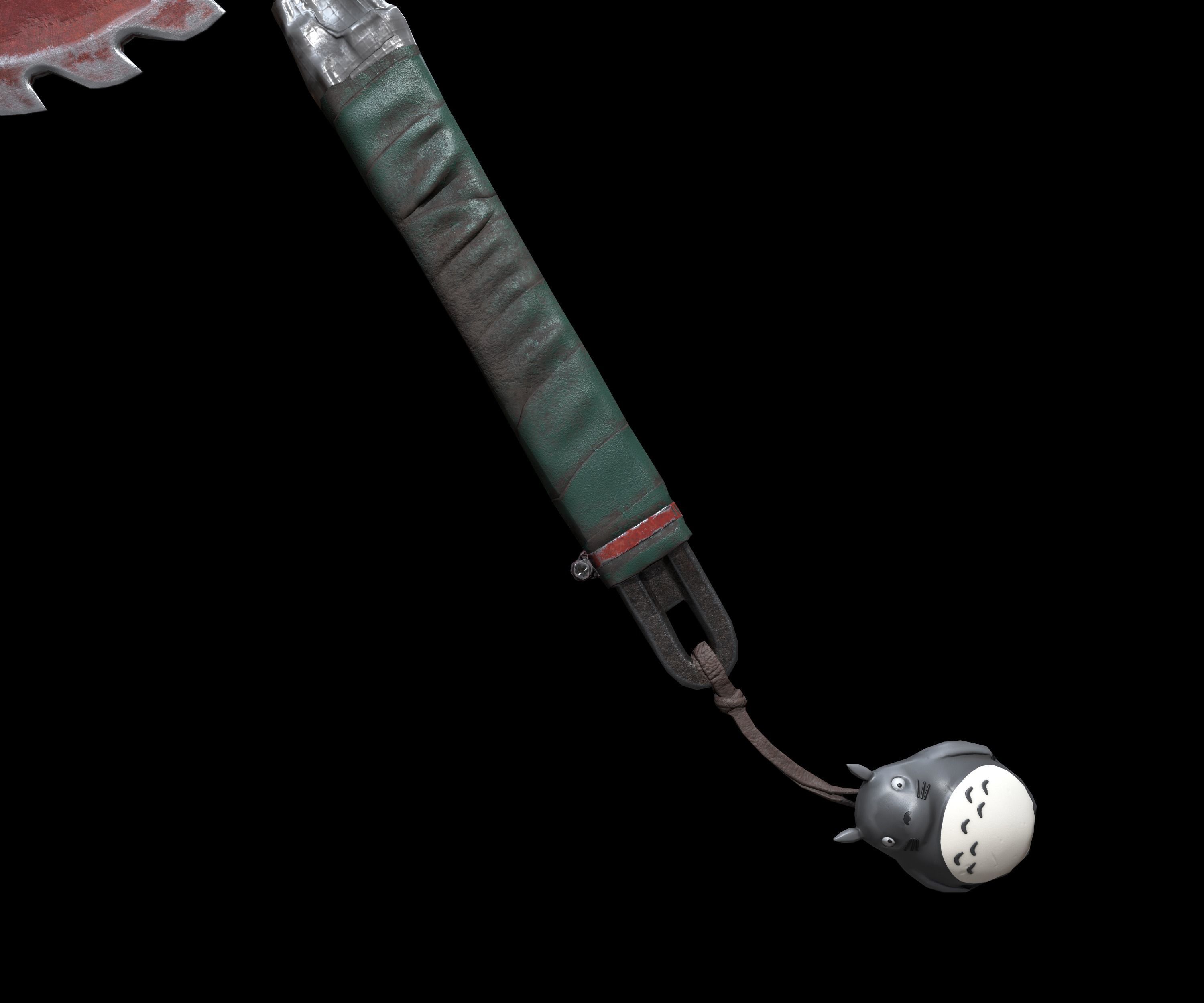 Lowpoly Makeshift Melee Weapon Realistic Pbr Low-poly 3D model_3