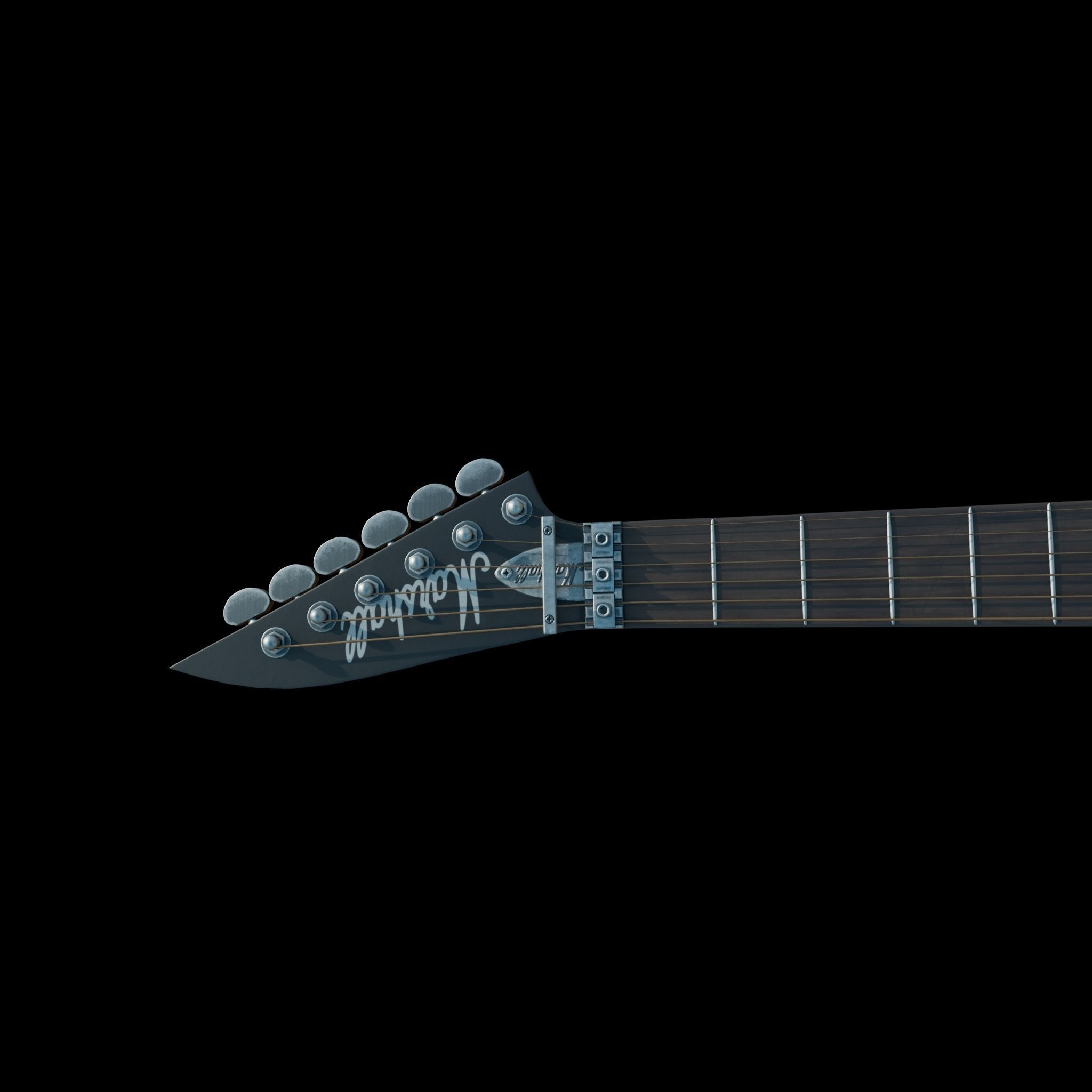  electric guitar 3D model_3